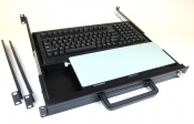 624P-B 1U Rack Mount Keyboard with Mouse Pad
